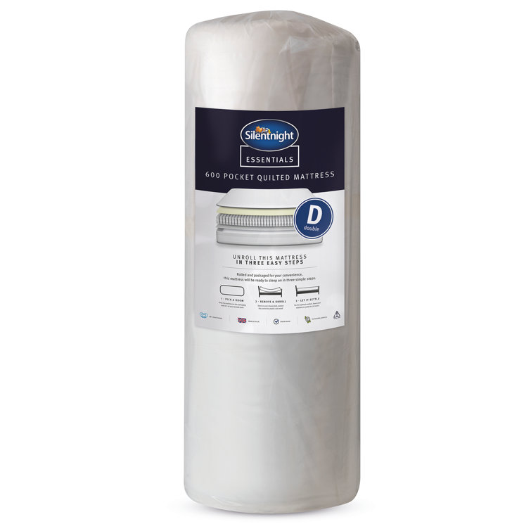 Silentnight Eco Comfort Rolled Essentials Pocket Sprung 600 Mattress